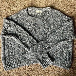 Women’s Medium Cotton Blend Cropped Sweater